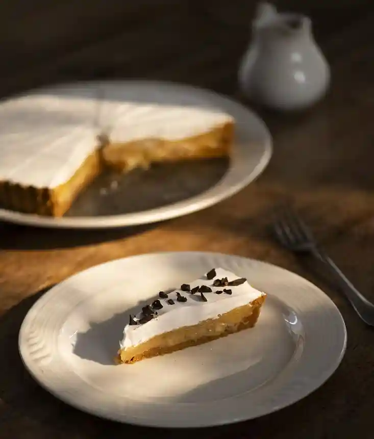 A slice of banoffee pie served at Forsyth Lodge